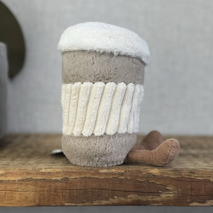 Jellycat Amuseable Coffee To Go Cup - Coffee Cup Soft Toy Beanie New With Tags