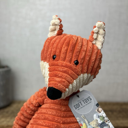 Jellycat Medium Cordy Roy Fox - Orange Corduroy Fox Plush Large Rare Retired 14"