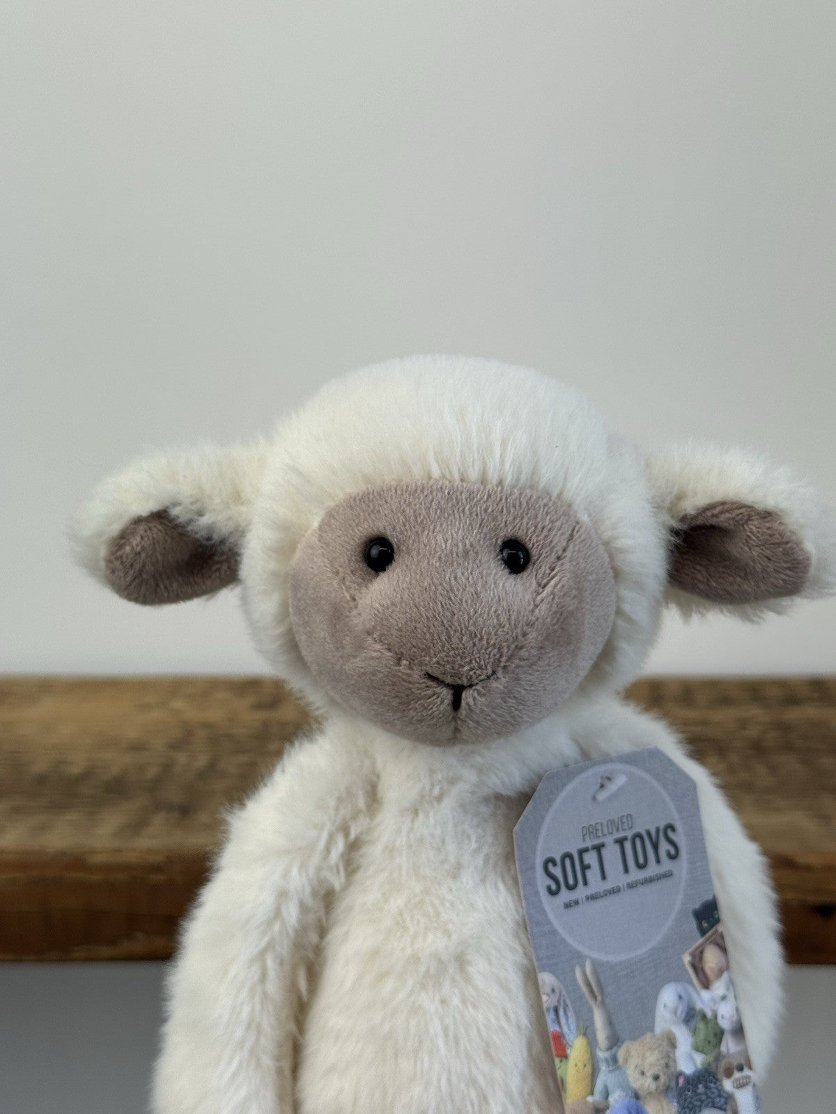 Jellycat Sweetie Lamb - Medium Fluffy Beige Face Lamb Retired/Rare 12"