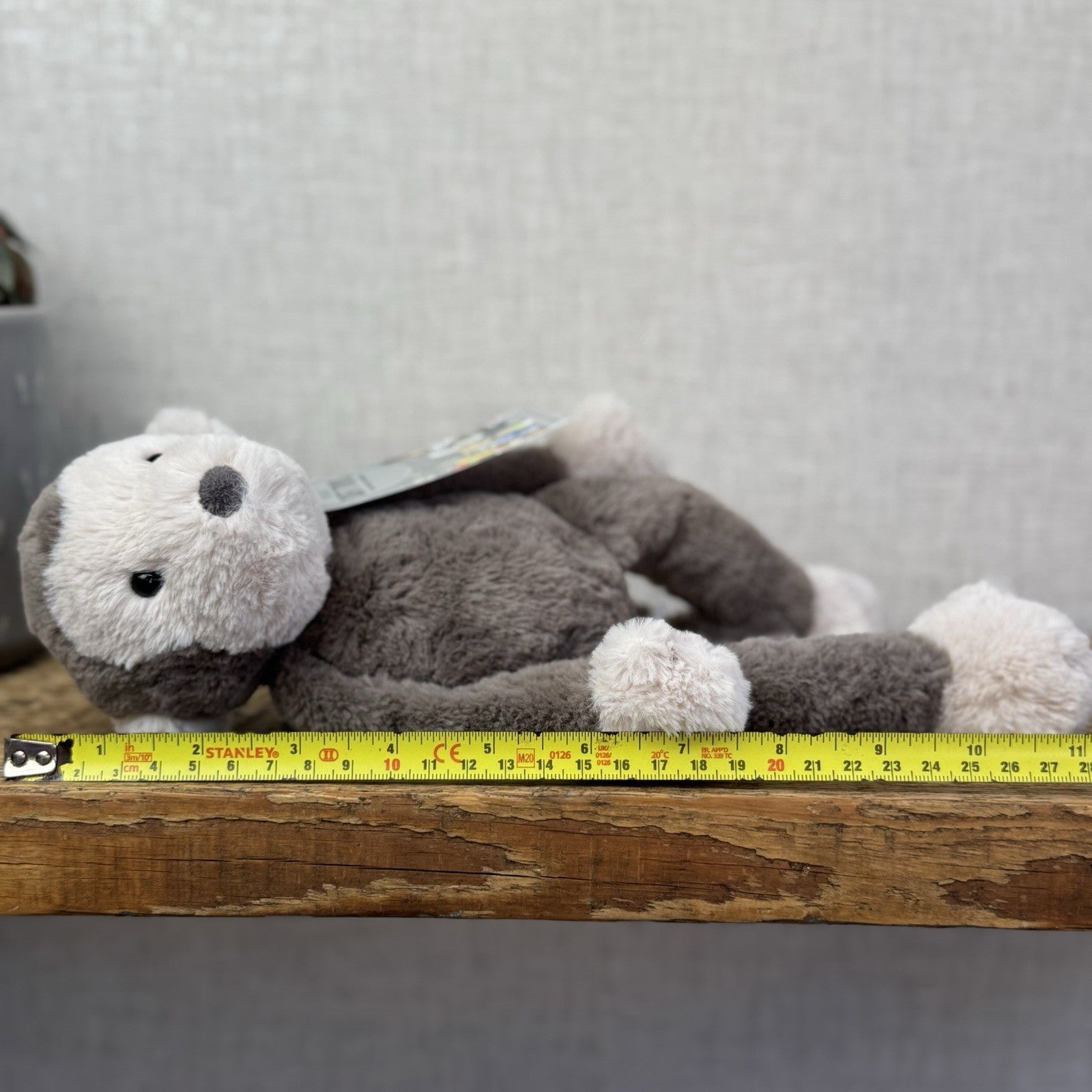 Jellycat Small Snugglet Brodie Monkey - Small Brown Monkey Soft Retired 11" (#2)