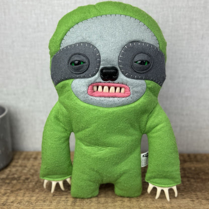Fuggler Large Green Sickening Sloth - Large Green Sloth Claws Large 14"