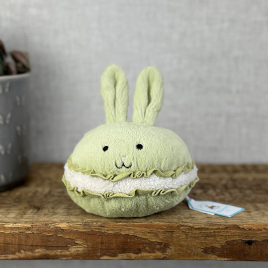 Jellycat Dainty Dessert Bunny Macaron - Green Bunny Amuseable New With Tags 5”