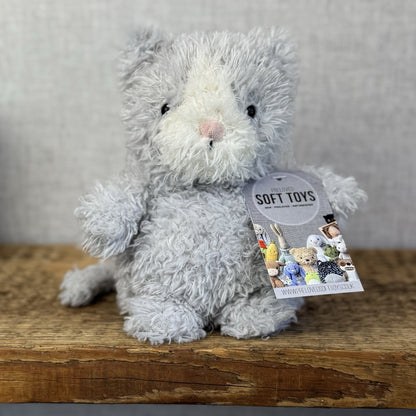 Jellycat Little Kitten - Small Grey Beanie Kitten Cat Retired Rare Small 7"