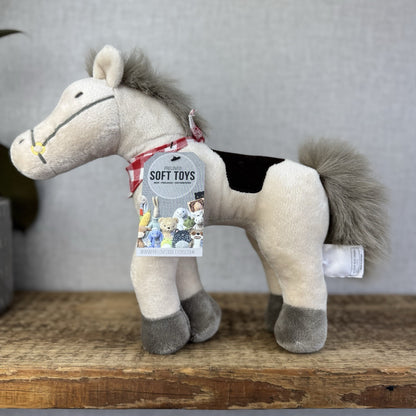 The Little White Company Horse Soft Toy - The Wild West Horse Pony Plush 12”