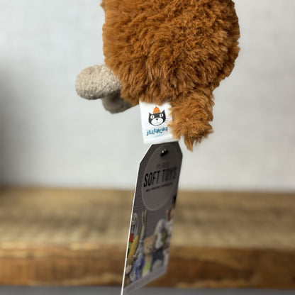 Jellycat Farm Friends Highland Cow - Miniature Highland Cow Soft Toy Beanie 5”