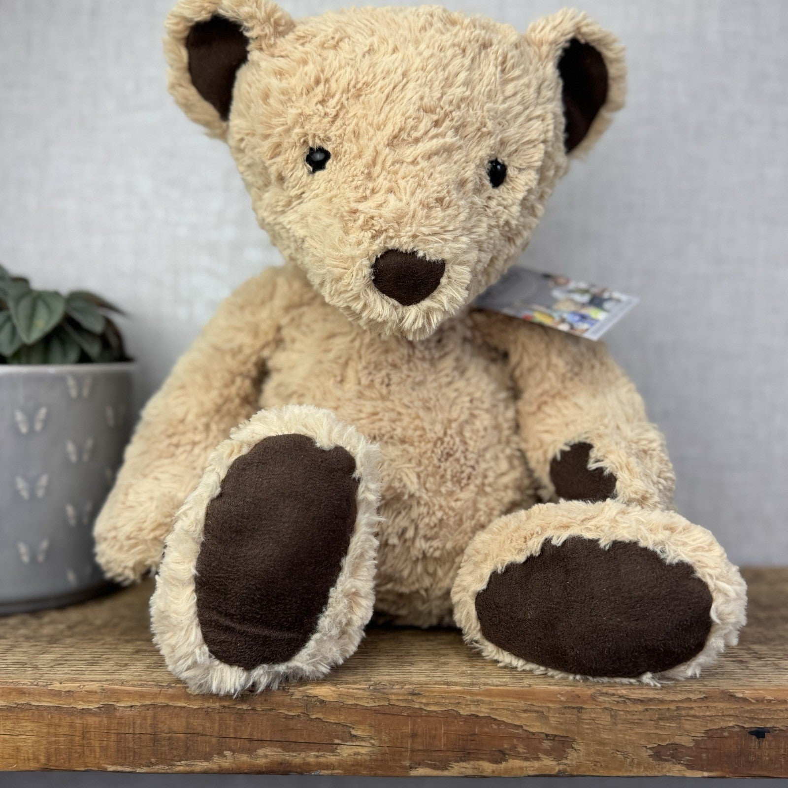 Jellycat Edward Bear Large - Big Light Brown Traditional Beige Bear Rare 17”