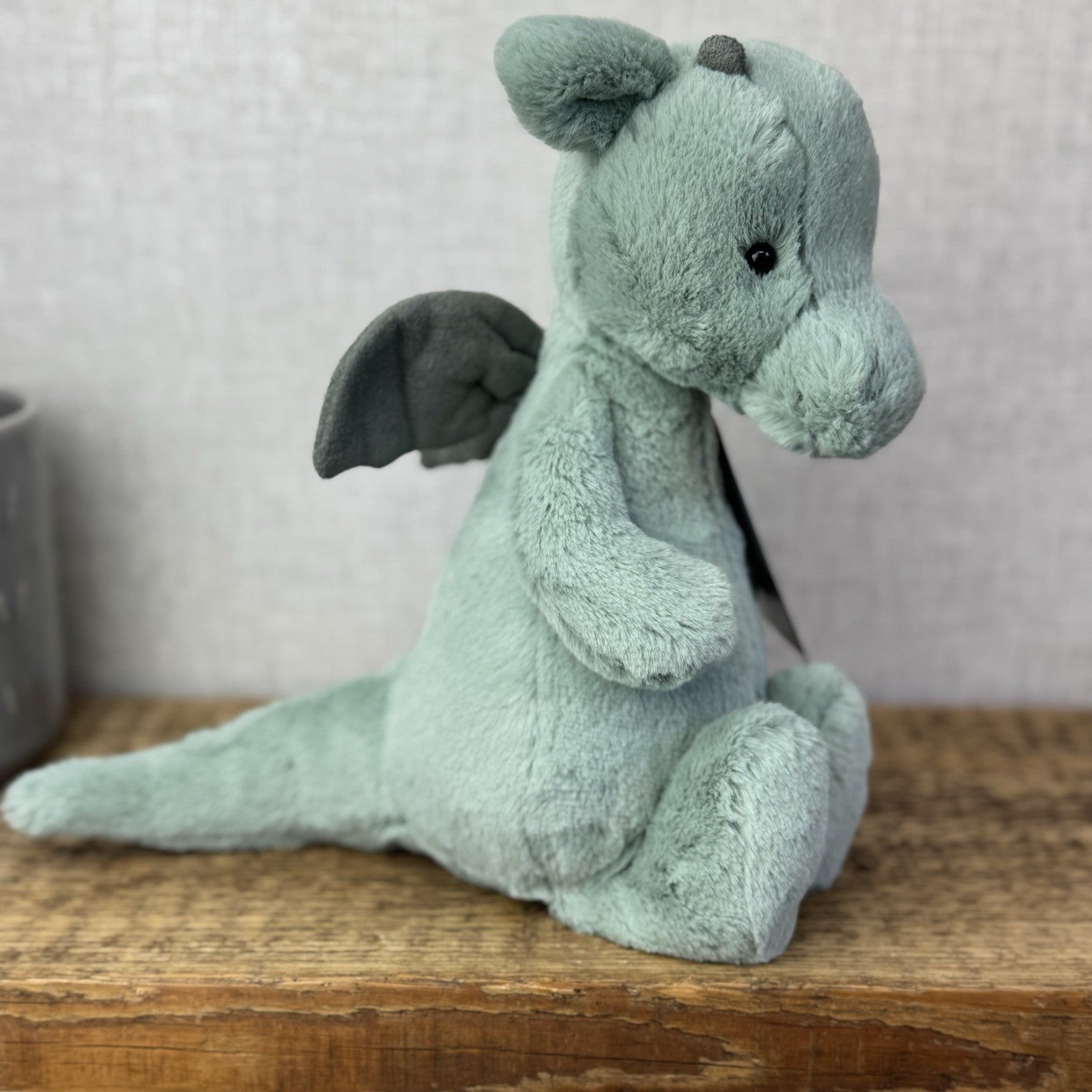 Jellycat Medium Bashful Dragon - Light Green/sage Dragon Soft Toy NWOT