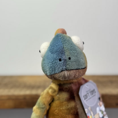 Jellycat Colin Chameleon - Jellycat Multicoloured Lizard Soft Toy - Medium 12"