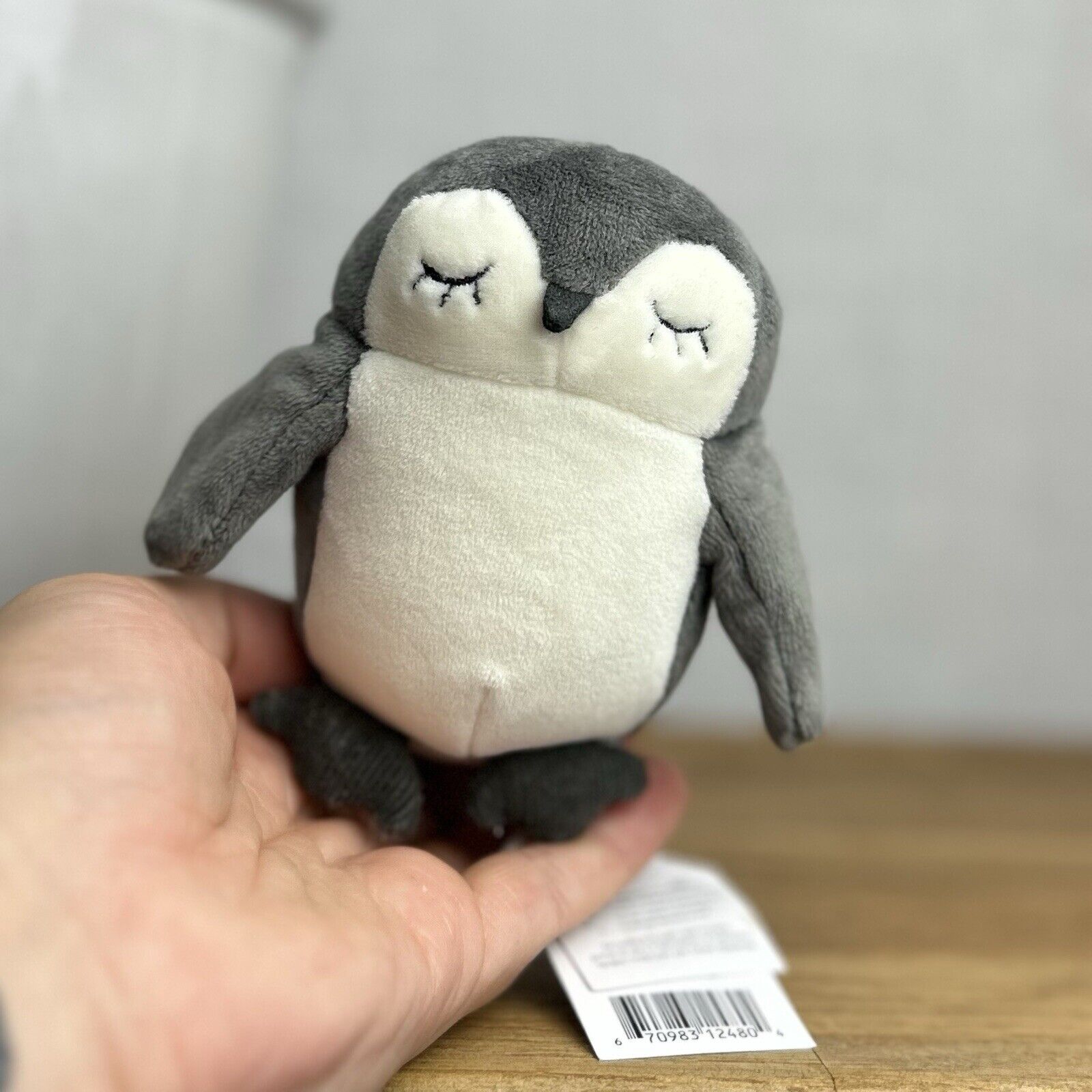 Jellycat Minikin Penguin - Tiny Penguin 4” Jellycat Small Velour Penguin Beanie