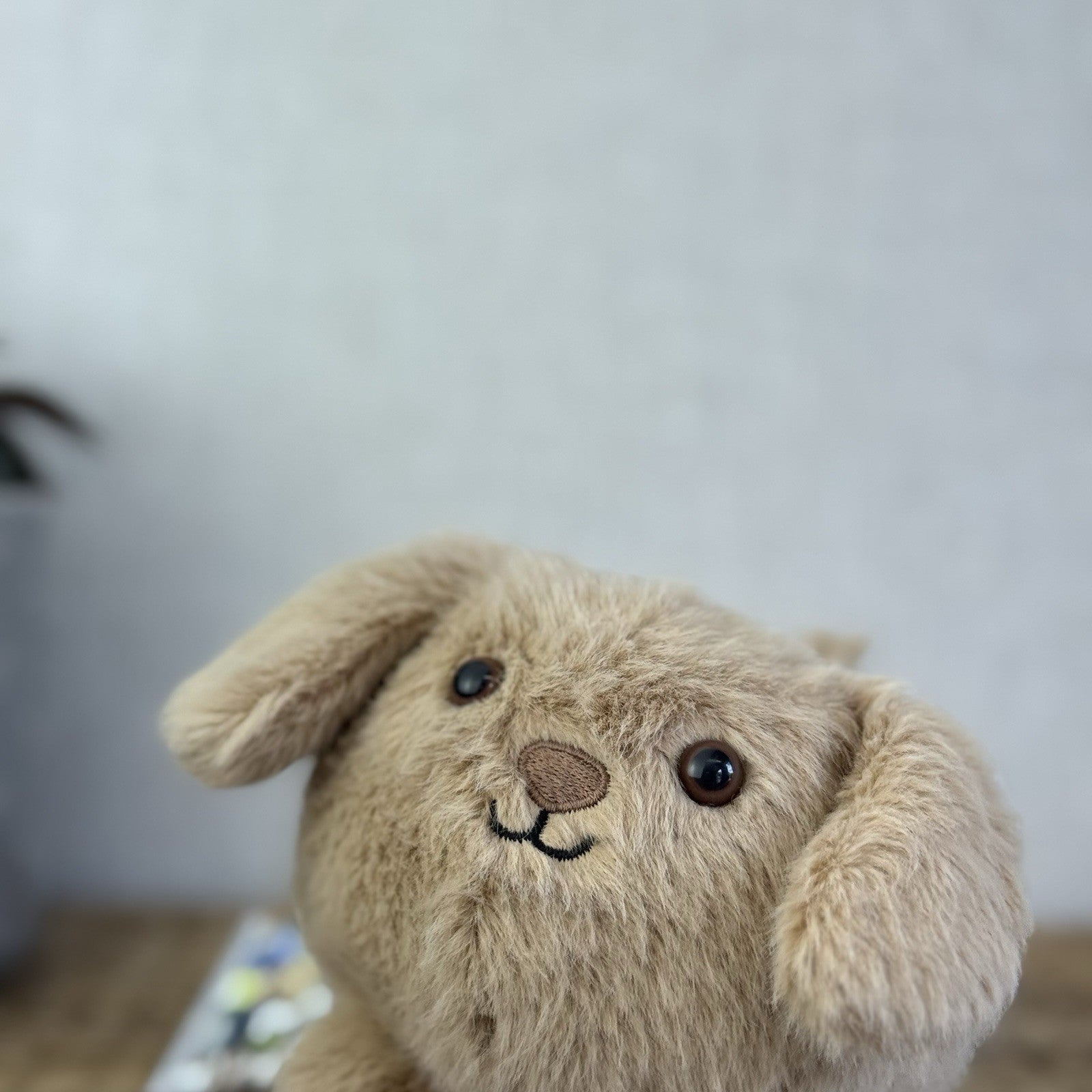Jellycat Caboodle Puppy Dog Beige Plush Soft Toy - Small Pup Soft Toy 5”