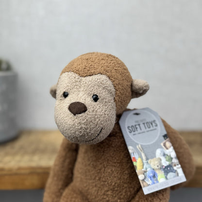 Jellycat Pelhamby Monkey - Medium Monkey Rare Retired Jellycat 12”