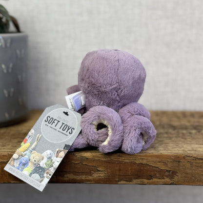 Jellycat Baby Maya Octopus - Mini Purple Octopus Plush Beanie Small Toy 5”