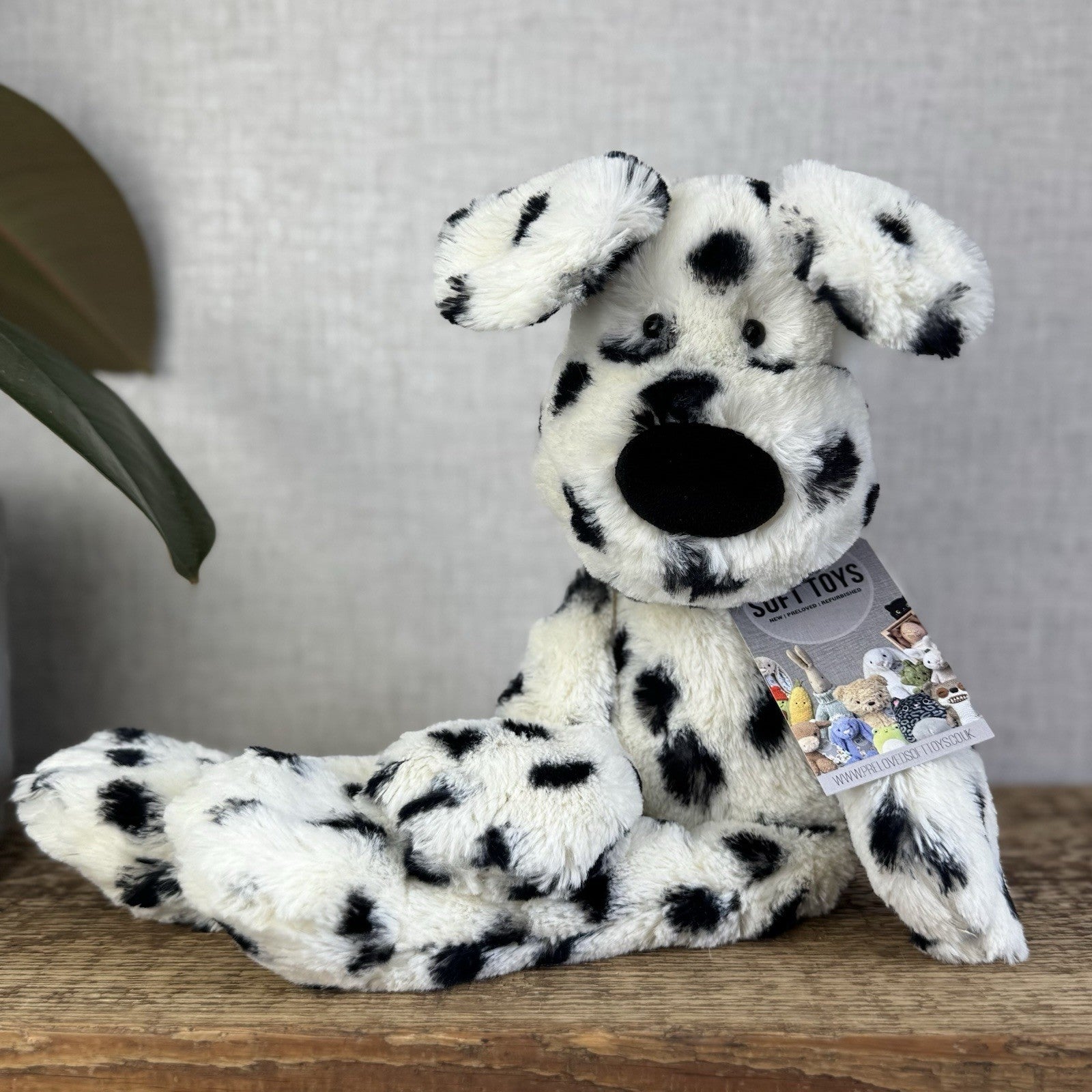 Jellycat Merryday Dalmation - Spotty Dog Soft Toy Long Tail Rare Retired 15”