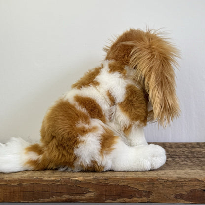 Living Nature King Charles Spaniel Puppy Medium Stuffed Realitic Soft Dog 10"