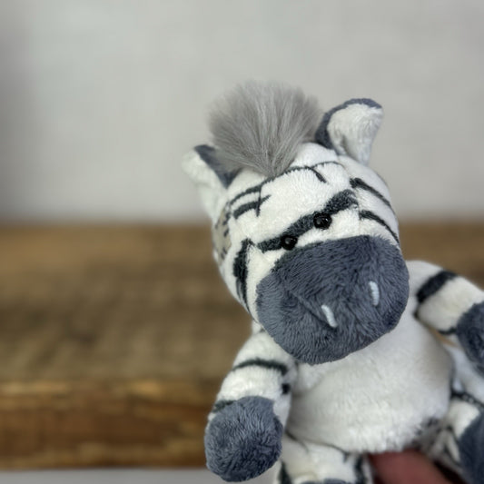 Blue Nose Friends Chip #8 - Mini Zebra Blue Nose Beanbag Soft Toy 5"