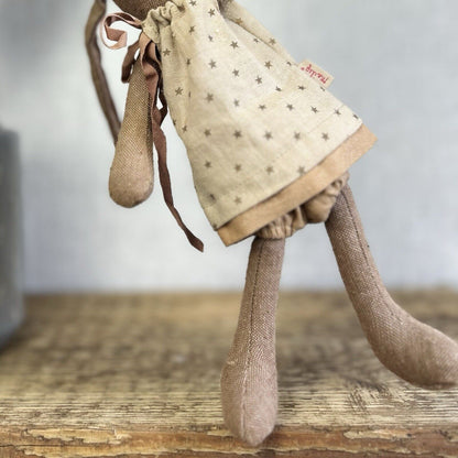 Maileg Mini Bunny Angel Gabriella - Retired 2013 - Brown Angel Bunny