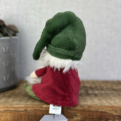Jellycat Noel Nisse Gnome - Small Garden Gnome Soft Toy Beanie Display 6"