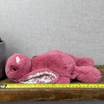 Jellycat "Blossom" Cerise Bunny - Custom Made Floral Bunny Rabbit Pink Retired 