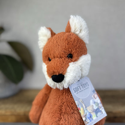 Jellycat Medium Bashful Fox Cub - Orange Fox Beanie Plush Retired 12” (#2)