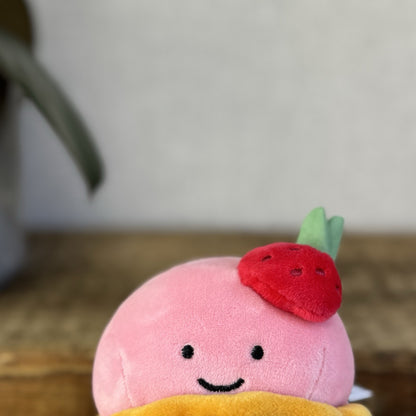 Jellycat Pretty Patisserie Dome Framboise Collectible Plush - Small Pink Cake 5"