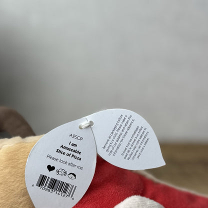 Jellycat Amuseable Slice of Pizza - Pizza Soft Toy Novelty Beanie With Tags