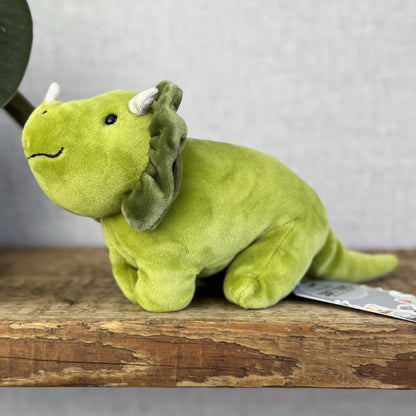 Jellycat Small Mellow Mallow Dinosaur - Super Soft Green Velour Squishy Dinosaur
