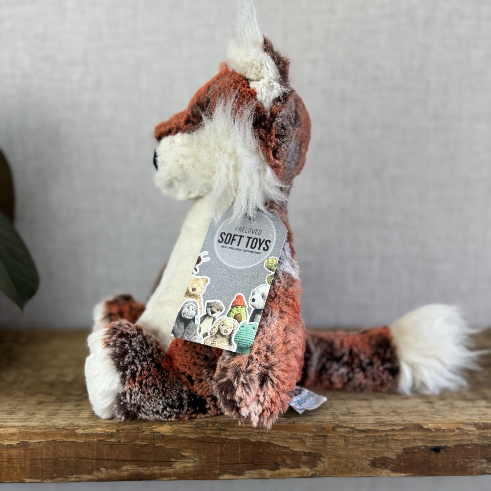 Jellycat Woodland Babe Fox - Rare Mottle Red/Grey Mix Fox Soft Toy US Exclusive