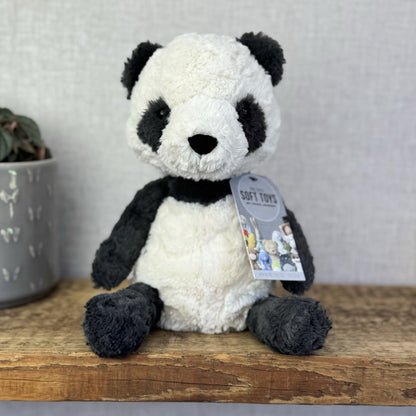 Jellycat Tuffet Panda - Panda Textured Beanie Plush Wild Animal Retired 12"