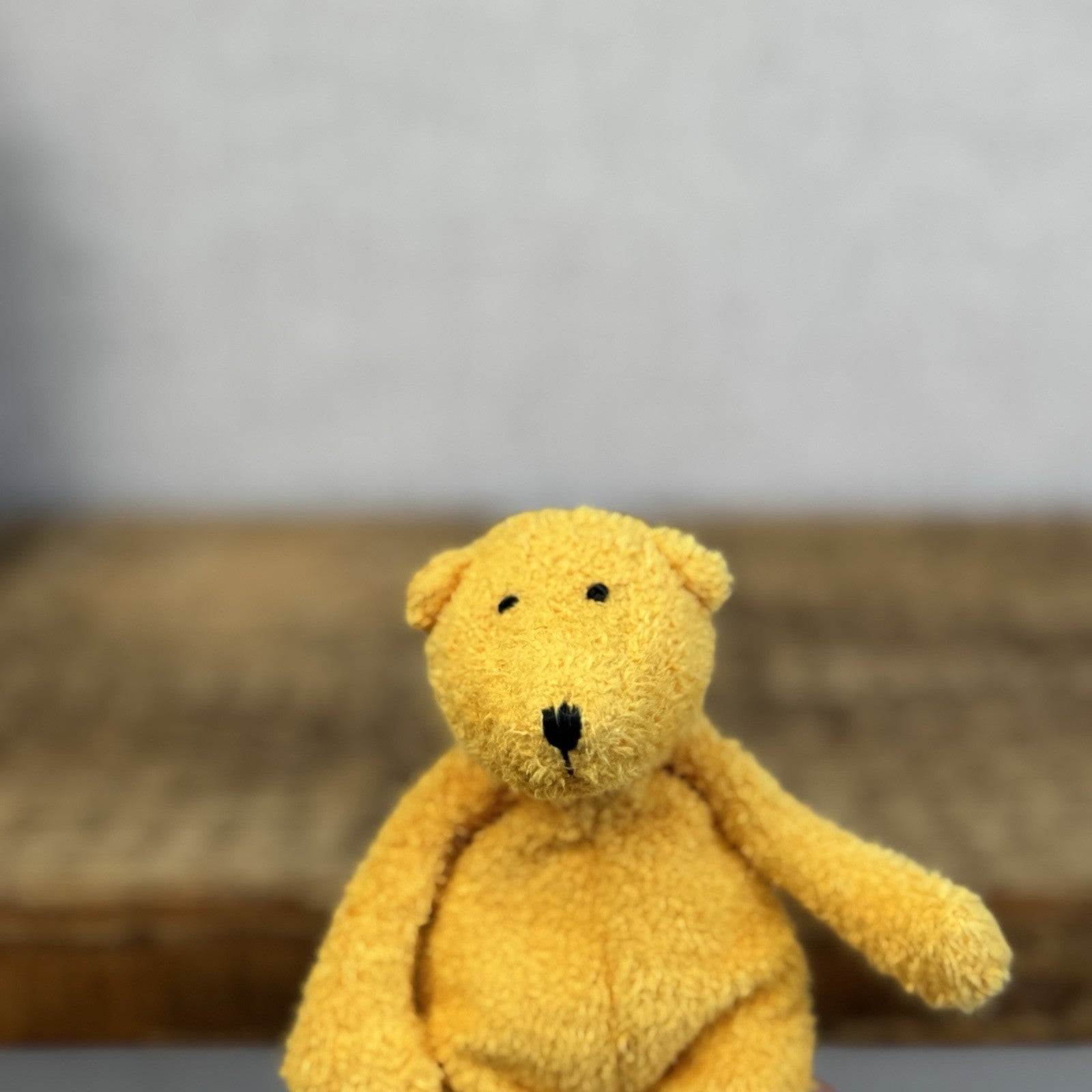 Jellycat Baby Bunglie Bear - Tiny Vintage Beanbag Bear Rare, Retired 5"