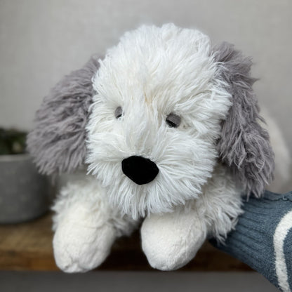 Jellycat Floofie Sheepdog - Large Shaggy Sheepdog Soft Toy Beanie Plush 19"