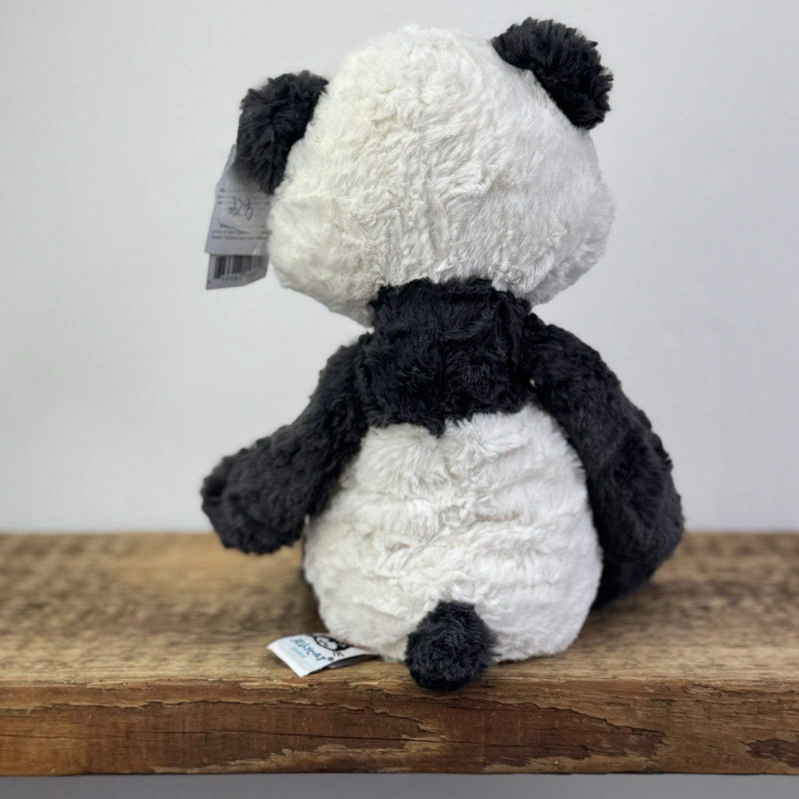 Jellycat Tuffet Panda - Panda Textured Beanie Plush Wild Animal Retired With Tag