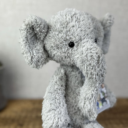 Jellycat Medium Nugget Elephant - Medium Nugget Elephant Grey Soft Toy 12"