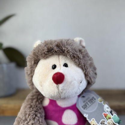 Nici Forest Friends Harriet Hedgehog - Fluffy Hedgehog Beanie With Pink Tummy