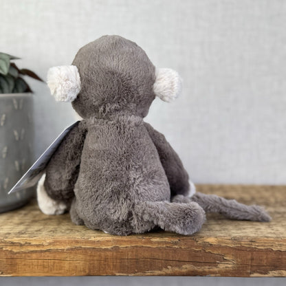 Jellycat Small Snugglet Brodie Monkey - Small Brown Monkey Soft Retired 11"