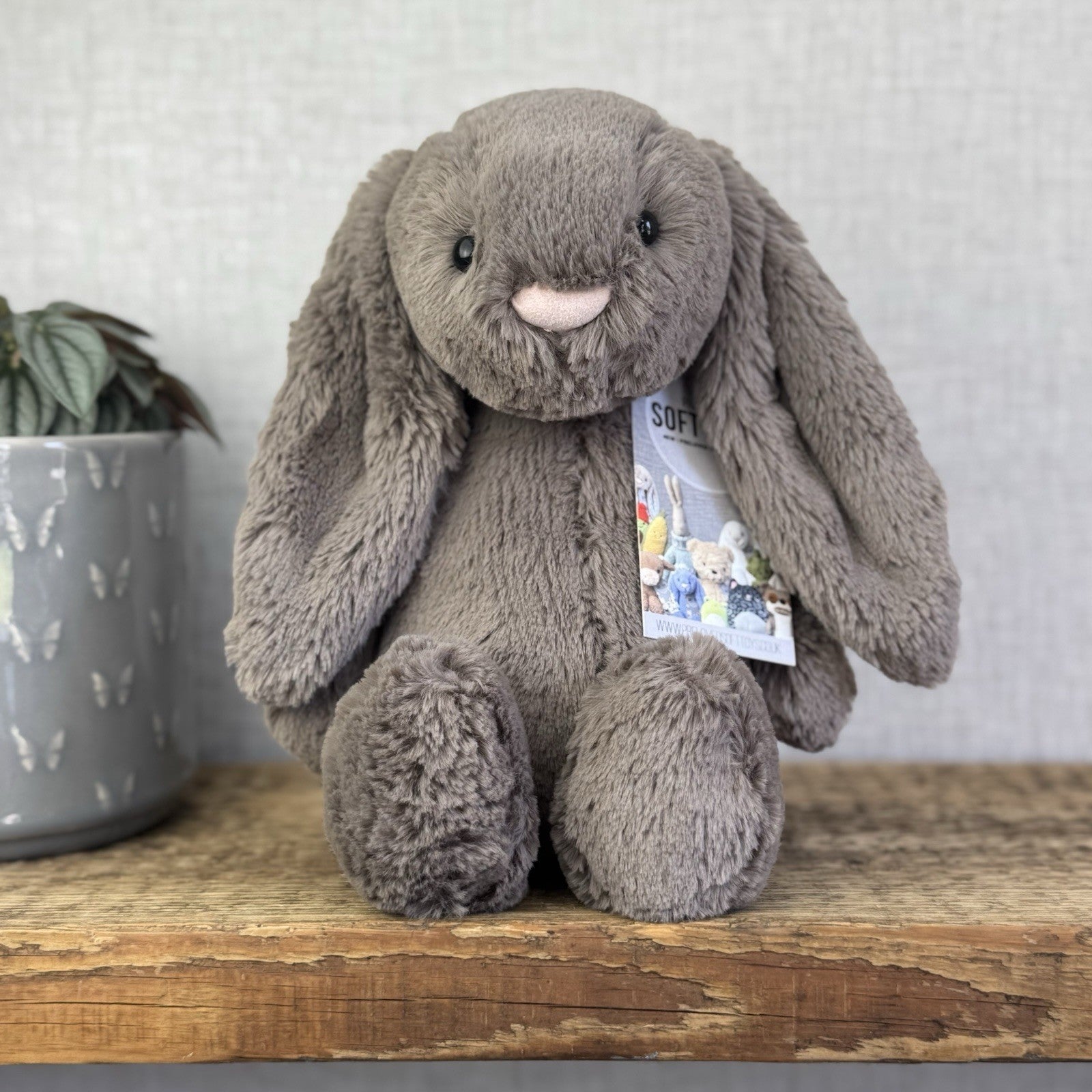 Jellycat Medium Truffle Bunny - Retired Brown Bunny Rabbit Beanie 12” (#2)