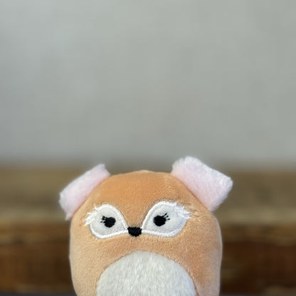 Squishmallow Squishville - Pace Fox Beige Fluffy Ears Fox (Multi Buy Discount)