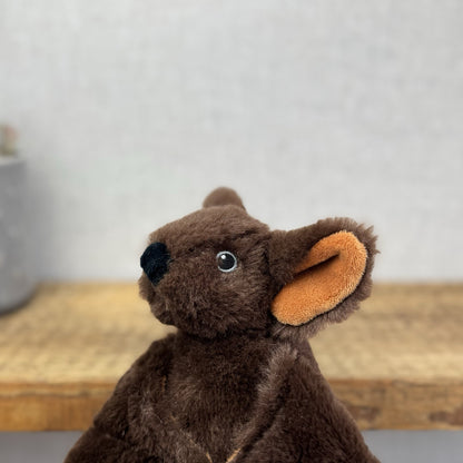 Nature Planet Re-Pets Bat Brown Furry Soft Toy Plush Halloween Small Eco Plush