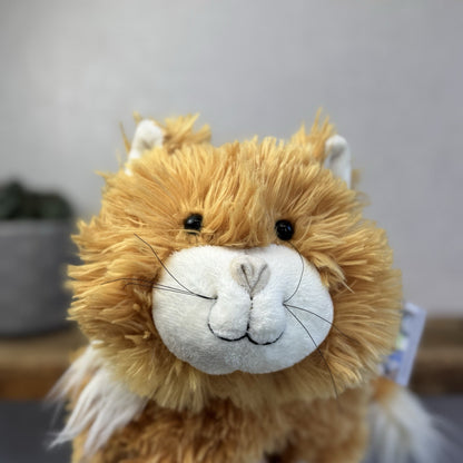 Jellycat Medium Truffles Vintage Ginger Cat - Cat Floppy Pillow Beanie Rare NWOT