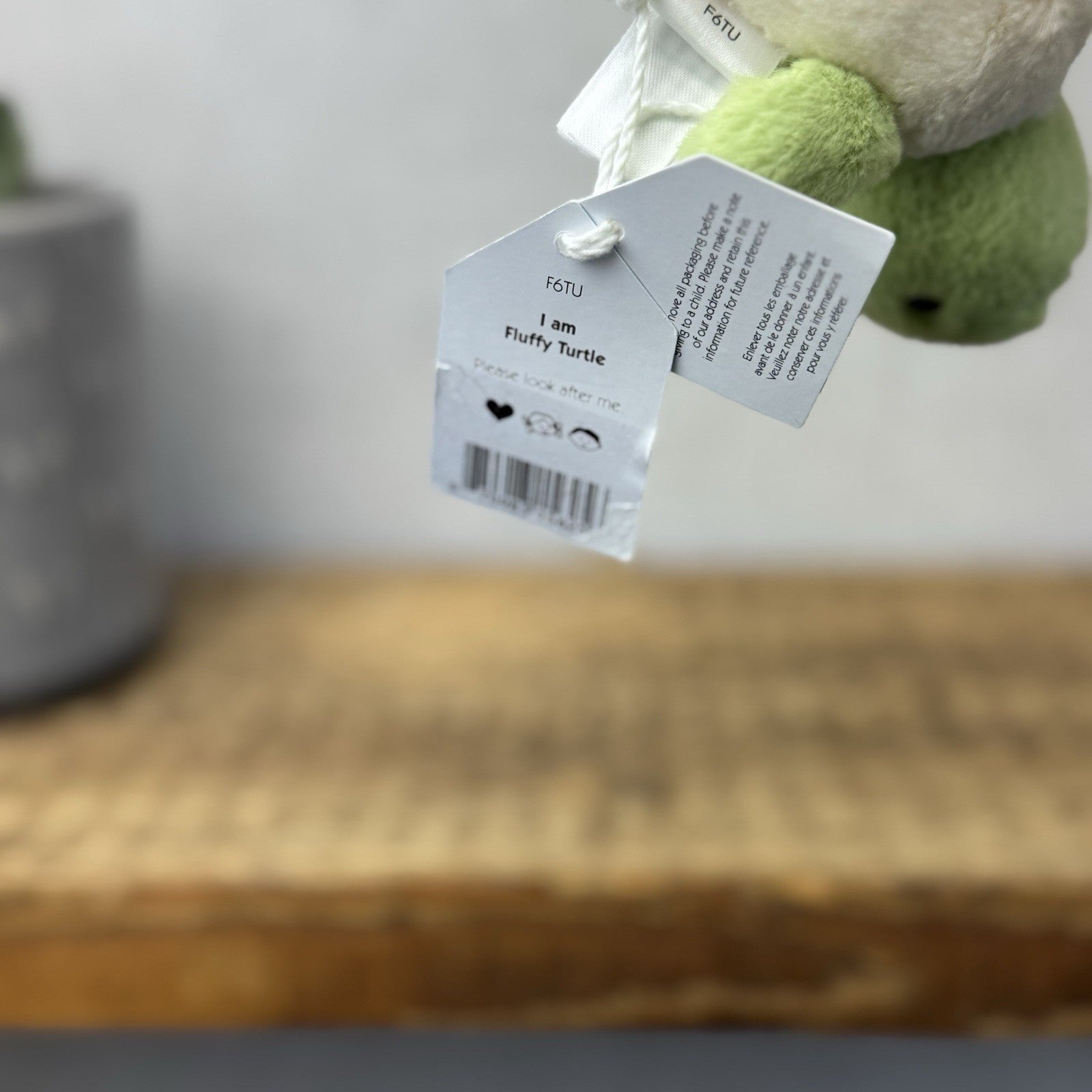 Jellycat Fluffy Turtle - Small Green Sea Turtle Soft Toy Beanie Sea 4” NWT