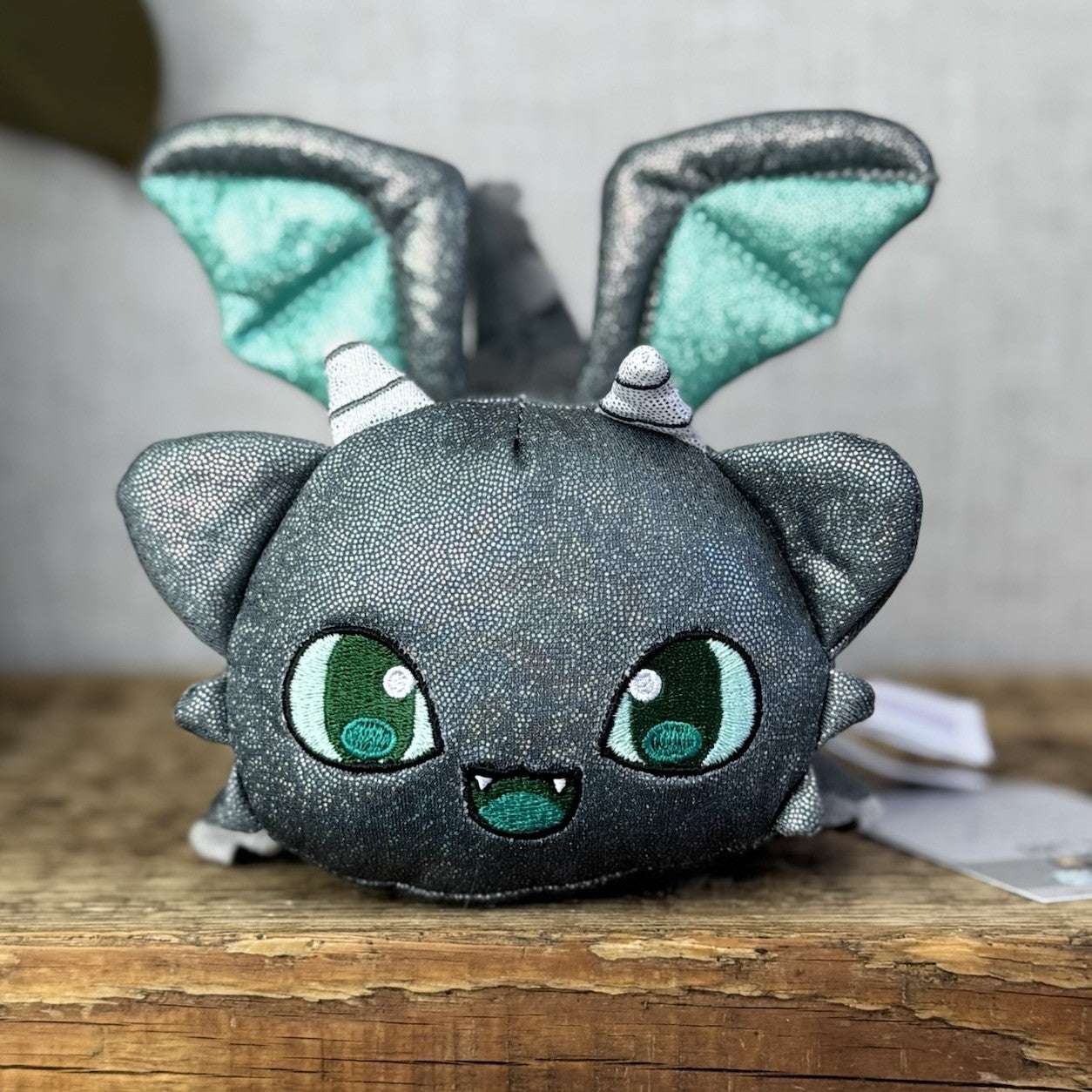 Aphmau MeeMeows - Dragon Cat Grey/Green Cat - Pocket Money Pal Small Cat 5"