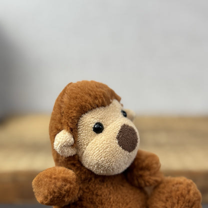 Jellycat Baby Poppet Monkey - Miniature Beanie Monkey Brown Soft Toy Rare 4”