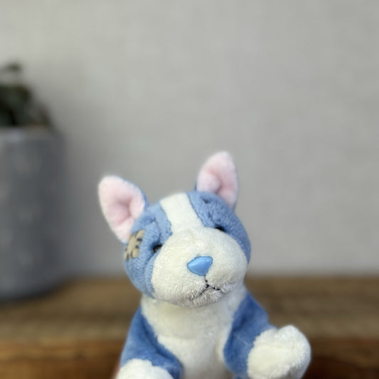 Blue Nose Friends #102 Jewel - Mini Corgi Blue Plush Beanbag Toy 5"
