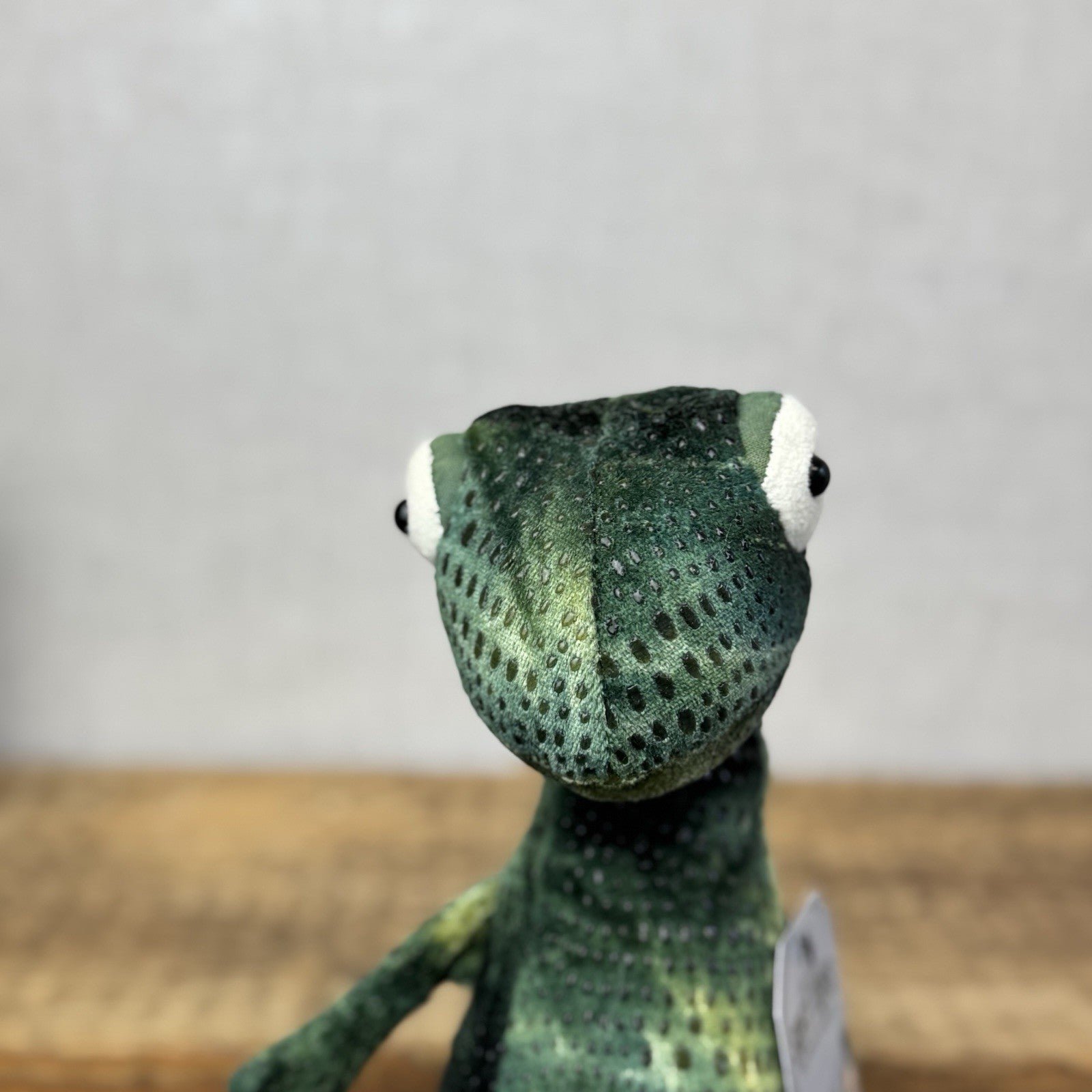 Jellycat Gary Gecko - Medium Green Soft Beanie Lizard Reptile Retired Rare 12"
