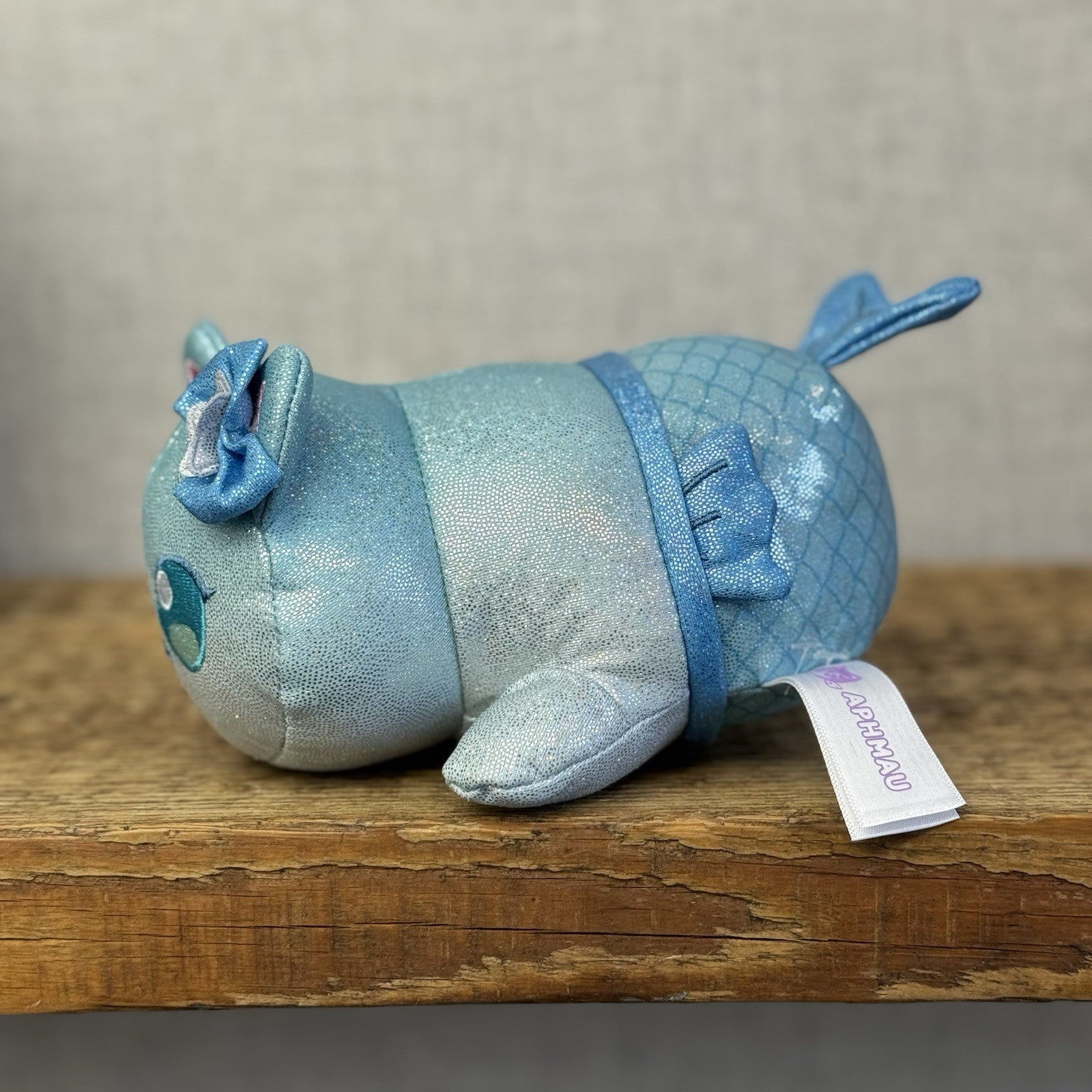 Aphmau MeeMeows - Limited Edition Meemeows Mermaid Cat Blue Shiny Plush Rare
