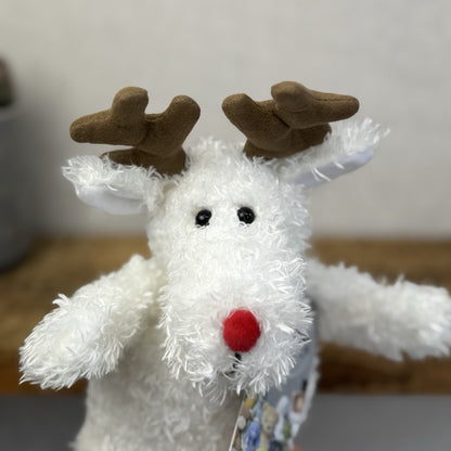 The Little White Company White Beanie Reindeer - Toastie Reindeer (Jellycat)