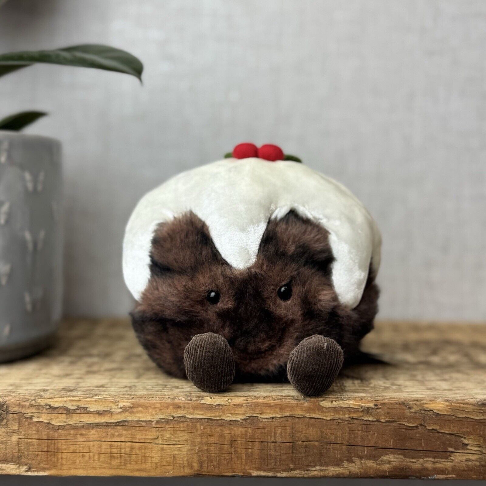 Jellycat Amuseable Christmas Pudding - Retired First Release Fluffy Pudding 5”