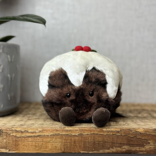 Jellycat Amuseable Christmas Pudding - Retired First Release Fluffy Pudding 5”