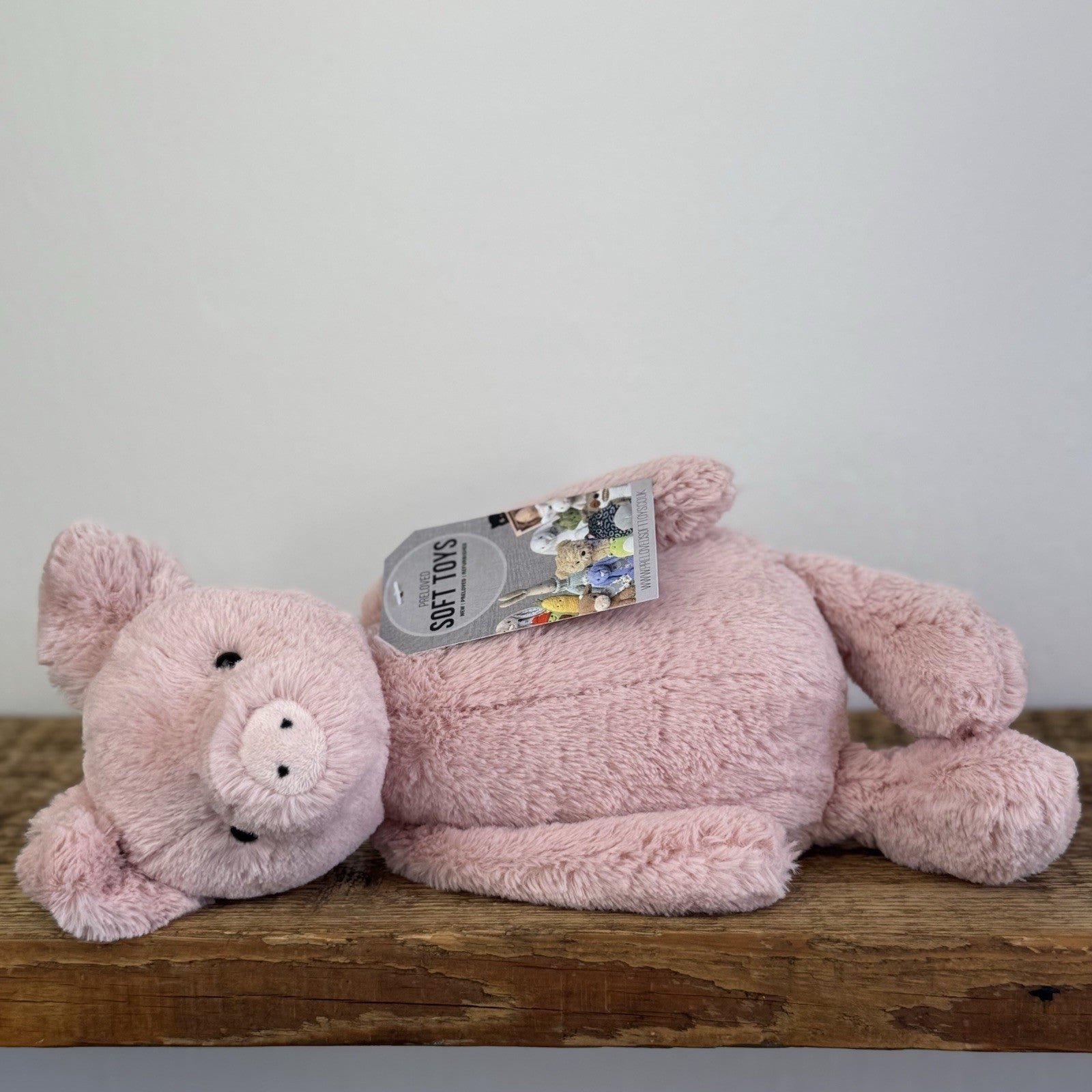Jellycat Medium Bashful Piglet - Pink Medium Bashful Pig Soft Toy Retired 12"