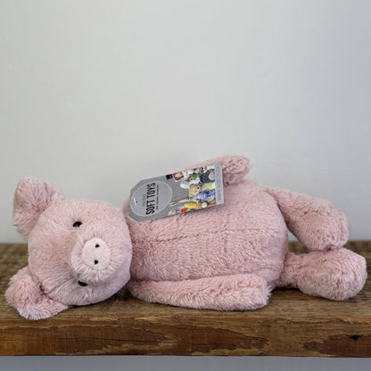 Jellycat Medium Bashful Piglet - Pink Medium Bashful Pig Soft Toy Retired 12"