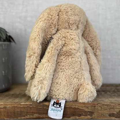 Jellycat Medium Bashful Honey Bunny - Retired Honey Bunny Plush Rabbit 12"